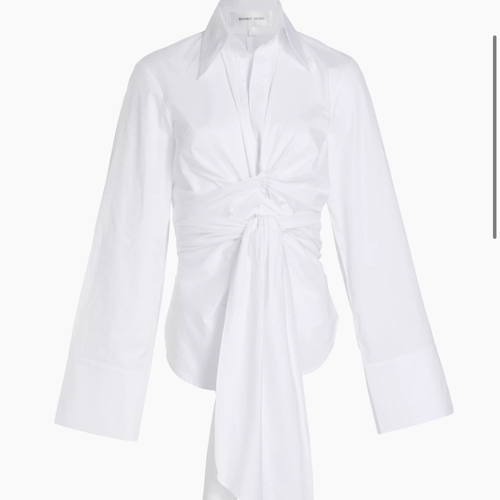Ronny Kobo Moscow Tie Waist Top